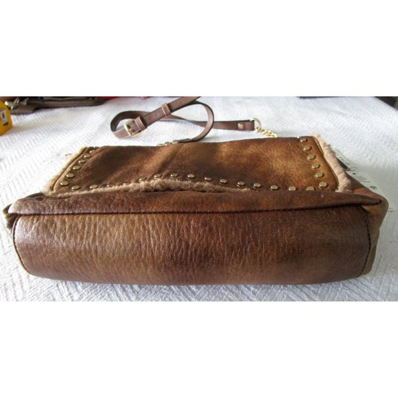 Urban Expressions Tan-Savannah Vegan Purse Reversible /Pouch NWT Gold Adj. Strap - Picture 4 of 16